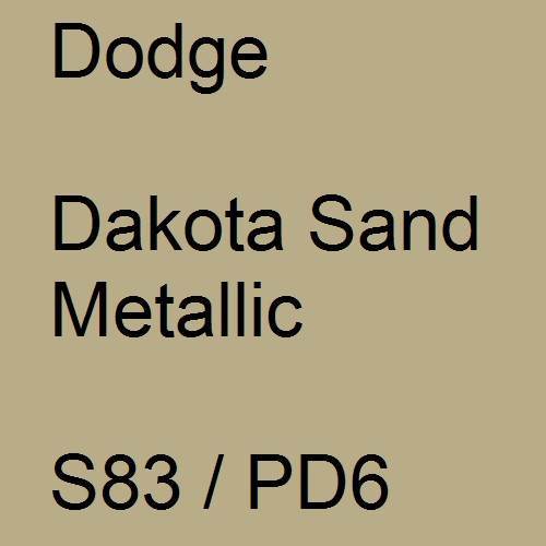 Dodge, Dakota Sand Metallic, S83 / PD6.